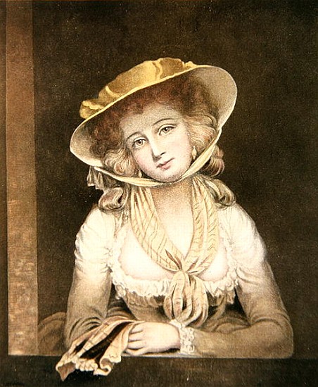 Portrait of Sophia Western; engraved by J.R. Smith van (after) John Hoppner
