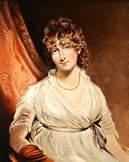 Portrait of the Honourable Mrs. Bouverie ; engraved by I.R Smith (fl.1800-30) van (after) John Hoppner