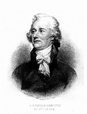 Alexander Hamilton; engraved by Albert Rosenthal