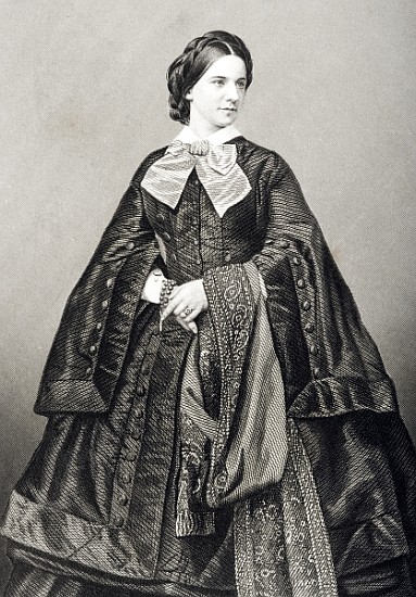 Mademoiselle Victoire Balfe (1837-71) ; engraved by D.J. Pound from a photograph, from ''The Drawing van (after) John Jabez Edwin Paisley Mayall