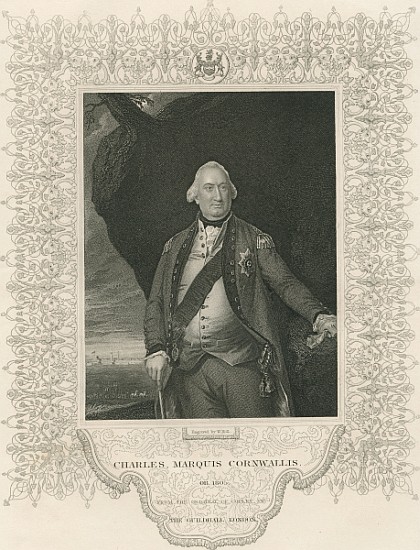 Charles Cornwallis, from ''Gallery of Historical Portraits'', published c.1880 van (after) John Singleton Copley