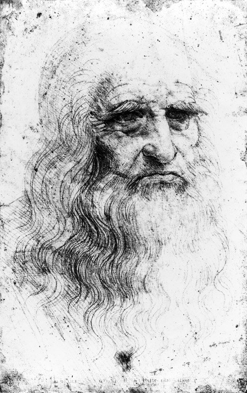 Self portrait van (after) Leonardo da Vinci
