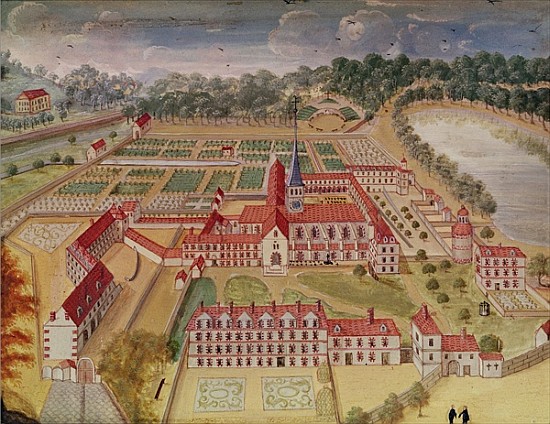General View of the Abbey from ''l''Abbaye de Port-Royal'', c.1710 van (after) Louise Madelaine Cochin