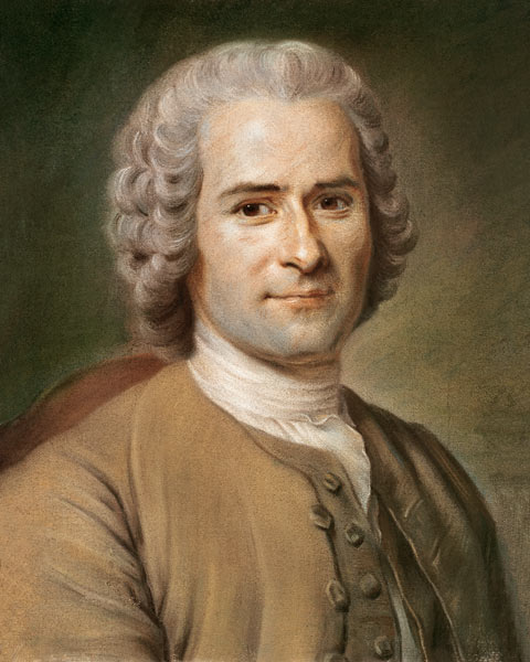 Jean-Jacques Rousseau (1712-78) after 1753 van (after) Maurice Quentin de la Tour