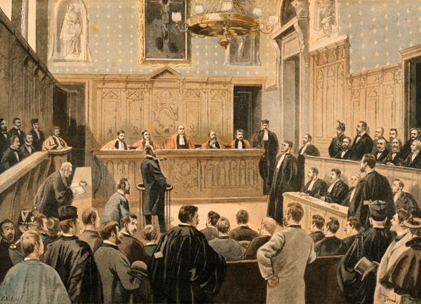 The Panama Trial, from ''Le Petit Journal''; engraved by Fortune Louis Meaulle (1844-1901) 2nd Janua van (after) Oswaldo Tofani