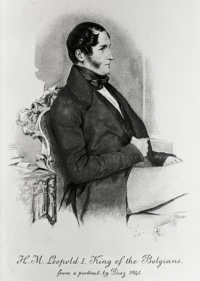 Leopold I, King of the Belgians, after a portrait of 1840 van (after) Samuel Diez