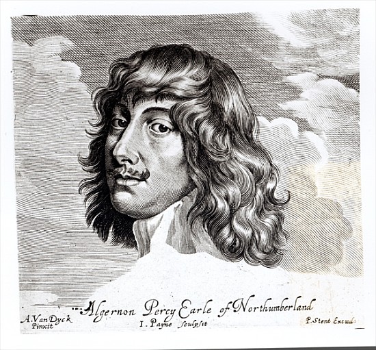 Portrait of Algernon Percy, Tenth Earl of Northumberland (1602-1668); engraved by John Payne (fl. 16 van (after) Sir Anthony van Dyck