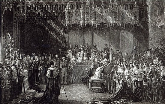 The Coronation of the Queen van (after) Sir George Hayter