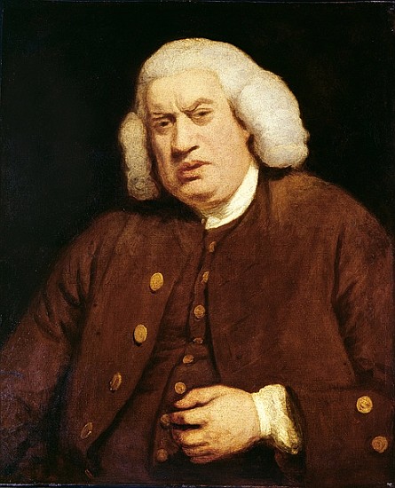 Portrait of Dr. Samuel Johnson (1709-84) van (after) Sir Joshua Reynolds
