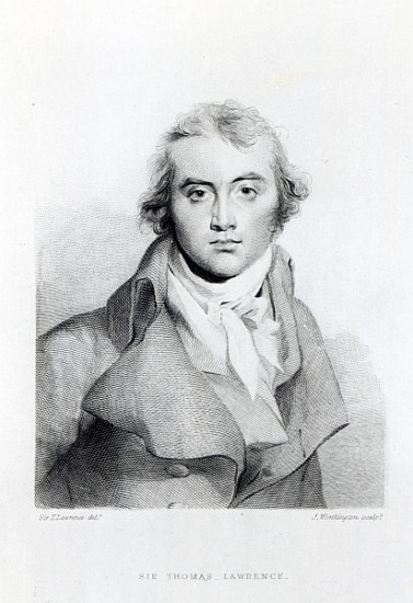 Self Portrait; engraved by J. Worthington van (after) Sir Thomas Lawrence