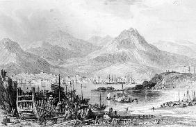 Hong-Kong from Kow-loon; engraved by Samuel Fisher