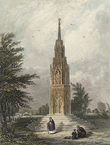 Waltham Cross, c.1820 van (after) W.B Clarke
