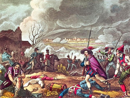 The Battle of Toulouse, 10th April 1814; engraved by J.C.Stadler (fl. 1780-1812) van (after) William Heath