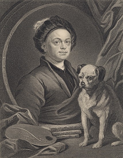 Self Portrait; engraved by J. Mollison van (after) William Hogarth