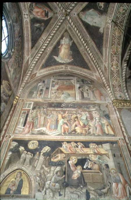 La Cappella della Sacra Cintola (The Chapel of the Sacred Girdle) detail depicting scenes from the L van Agnolo/Angelo di Gaddi