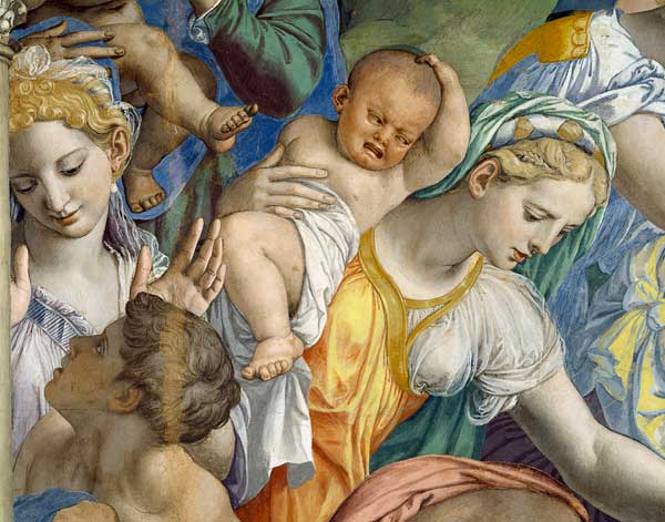 A.Bronzino, Moses schlägt Wasser, Detail van Agnolo Bronzino