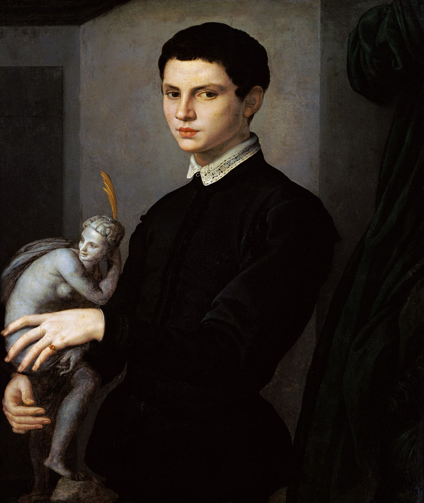Bildnis eines jungen Bildhauers. van Agnolo Bronzino