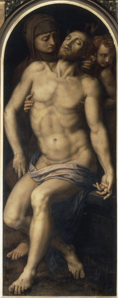 A.Bronzino / Pietà / Paint./ c.1565/70 van Agnolo Bronzino