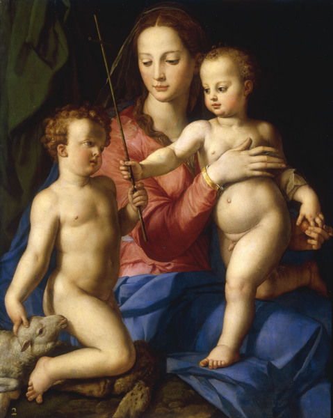 A.Bronzino, Madonna w. Child a. John van Agnolo Bronzino
