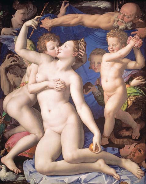 An Allegory with Venus and Cupid van Agnolo Bronzino