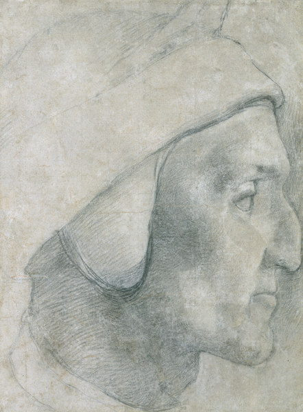 Dante / Drawing by A. Bronzino van Agnolo Bronzino