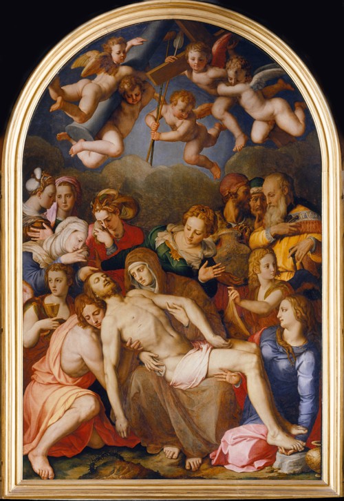 The Descent from the Cross van Agnolo Bronzino