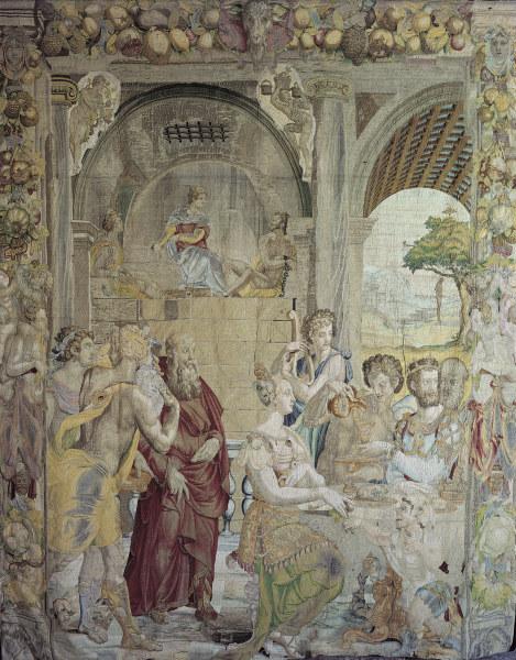 Joseph im Gefängnis / Bildteppich 1549 van Agnolo Bronzino