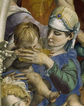 A.Bronzino, Moses schlägt Wasser, Detail