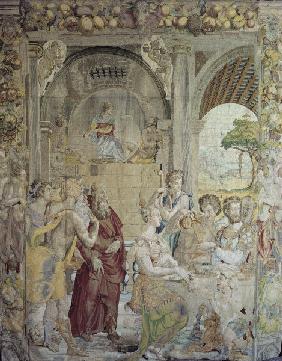 Joseph im Gefängnis / Bildteppich 1549