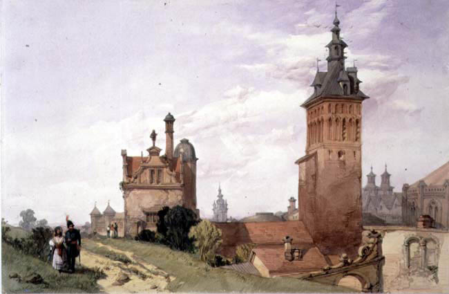 A View near Moscow van A.H. Vickers
