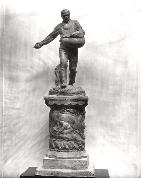 The Sower, maquette for a monument dedicated to the workers in the fields van Aime Jules Dalou
