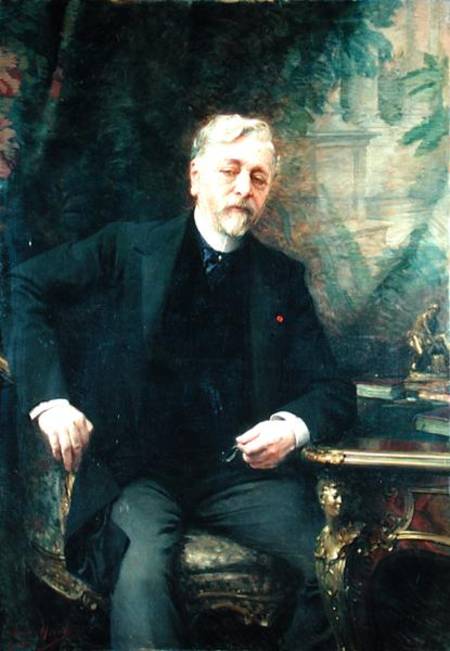 Portrait of Gustave Eiffel (1832-1923) van Aimé Nicolas Morot
