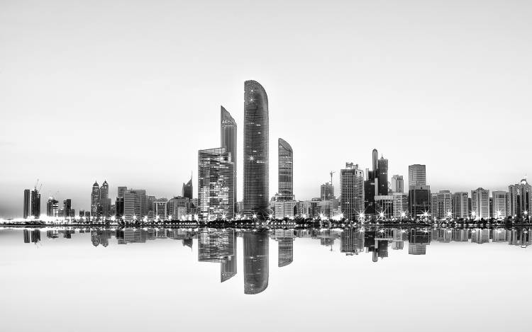 Abu Dhabi Urban Reflection van Akhter Hasan