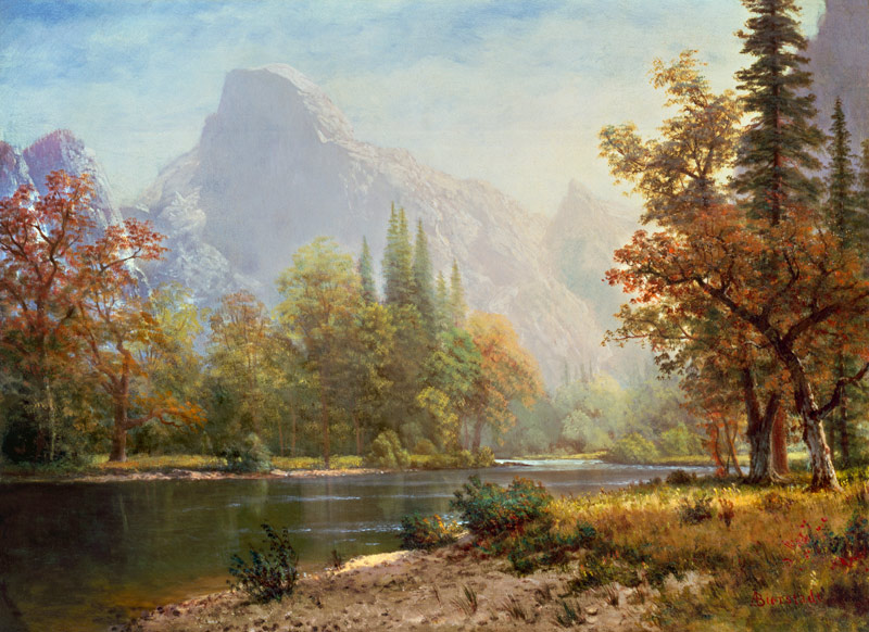 Half Dome, Yosemite van Albert Bierstadt