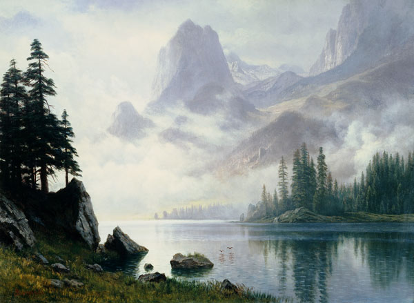 Mountain Out Of The Mist van Albert Bierstadt