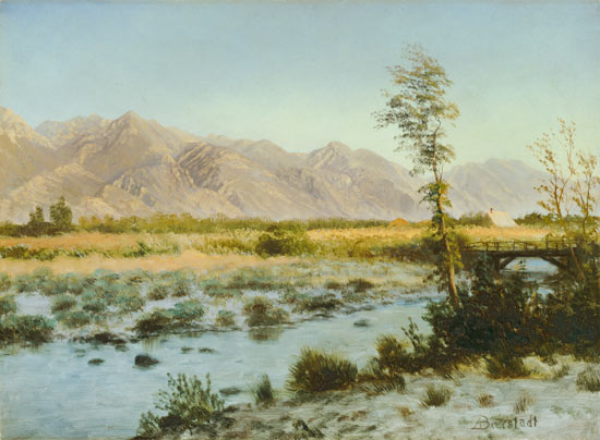 Prairie Landscape van Albert Bierstadt