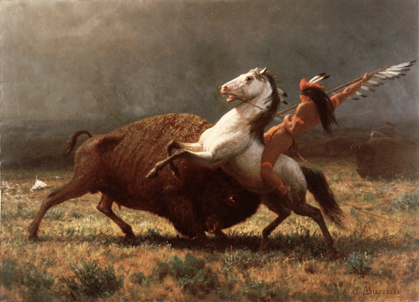 The Last Of The Buffalo van Albert Bierstadt
