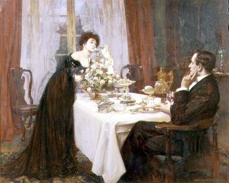 The Anniversary, "I love thee to the level of everyday's most quiet need" - Elizabeth Barrett Browni van Albert Chevallier Tayler