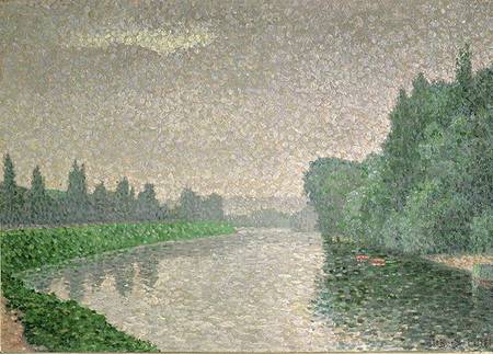 The Marne at Dawn van Albert Dubois-Pillet