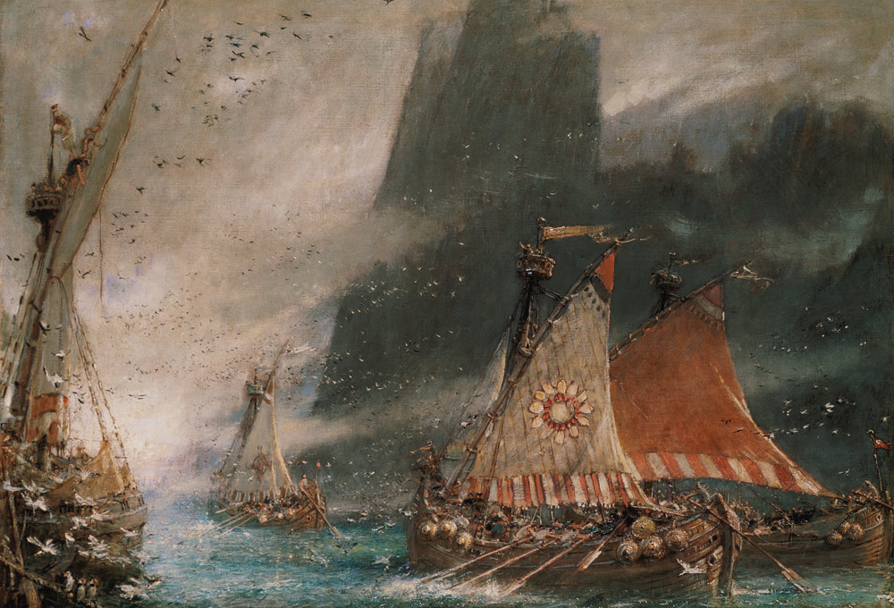 The Viking Sea Raiders van Albert Goodwin