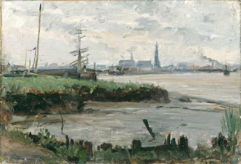 Antwerpener Hafenlandschaft van Albert Gottschalk