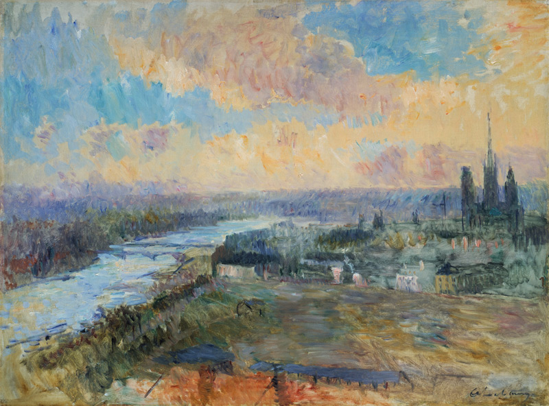 The Seine at Rouen van Albert Lebourg