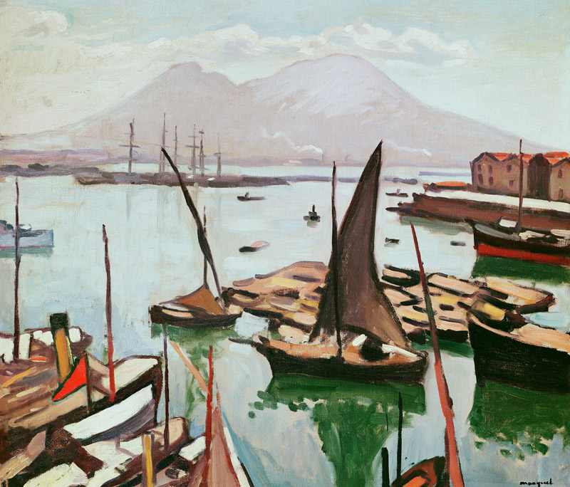 The Port of Naples van Albert Marquet