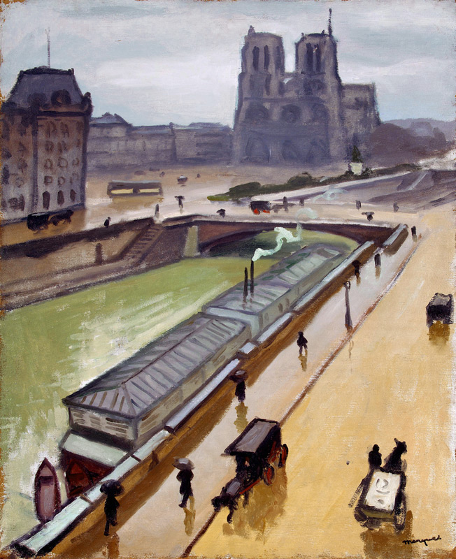 Regentag. Notre Dame de Paris van Albert Marquet