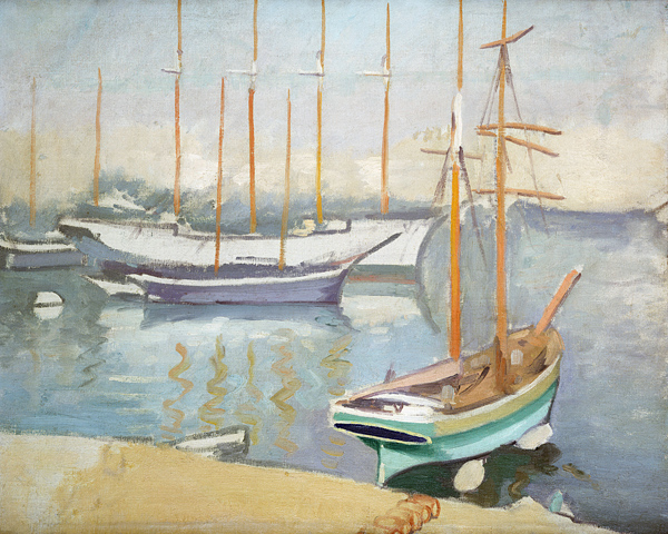 Segelboote in Marseille (Voiliers a Marseille) van Albert Marquet