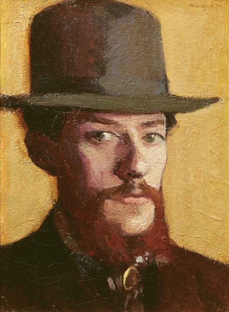 Portrait of Monsieur Mouliet in a Hat van Albert Marquet