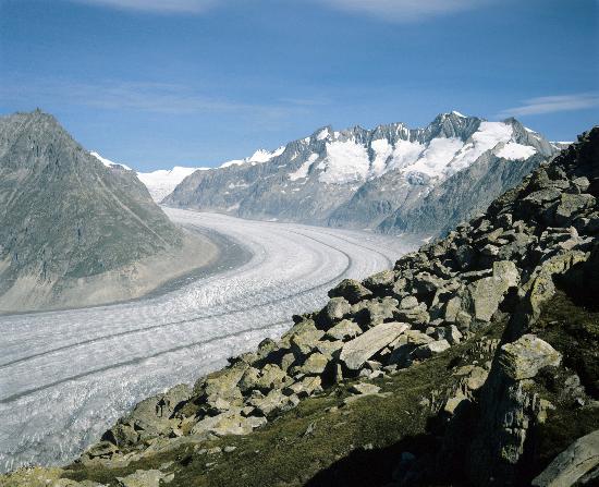 Schweiz - Aletsch Gletscher im Kanton Wallis van Albert Riethausen