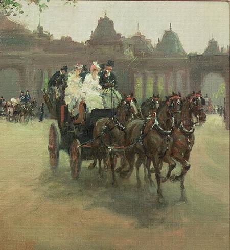 Carriages at Hyde Park van Albert Snr. Ludovici