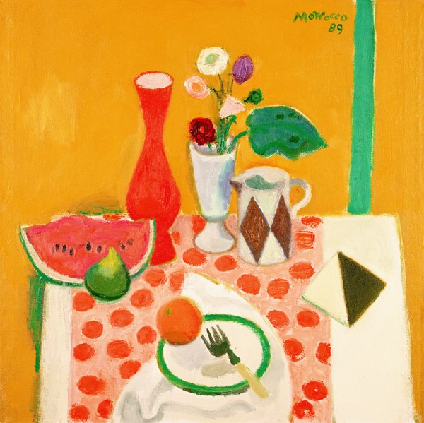 Watermelon, Fig and Tunisian Tile van Alberto Morrocco