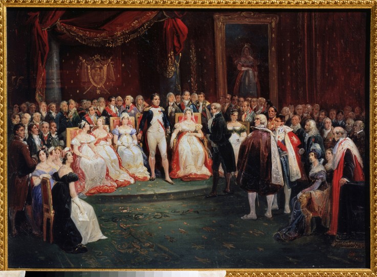 The Reception by Emperor Napoleon Bonaparte van Albrecht Adam